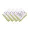 Threadmade Home Lilac Garden Floral Dinner Napkins, Set of 4, Multicolor - 17"W x 17"L